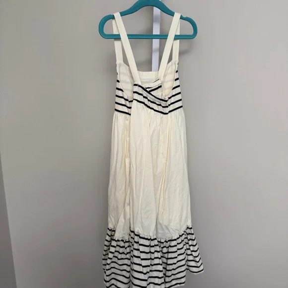 Hannah ANDERSSON Sleeveless Striped Crossback Dress with Pockets size 10 140cm - Picture 3 of 6